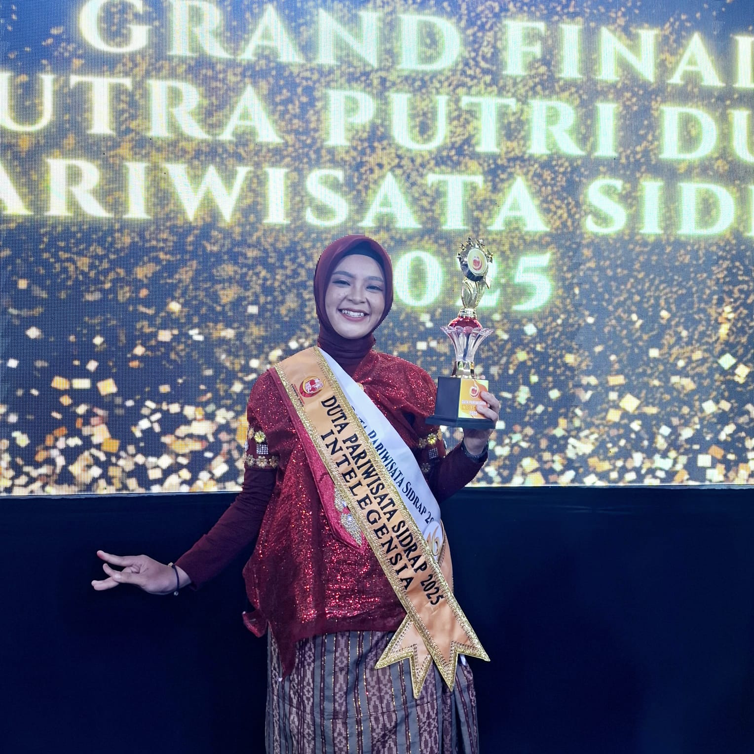 Nurmila Usman Mahasiswa Akuntansi UNISAN Sidrap Raih Duta Pariwisata Intelegensia 2025