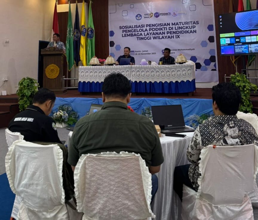LLDIKTI Wilayah IX Gelar Sosialisasi Maturitas PDDIKTI, UNISAN SIDRAP Tegaskan Komitmen Penguatan Tata Kelola Data