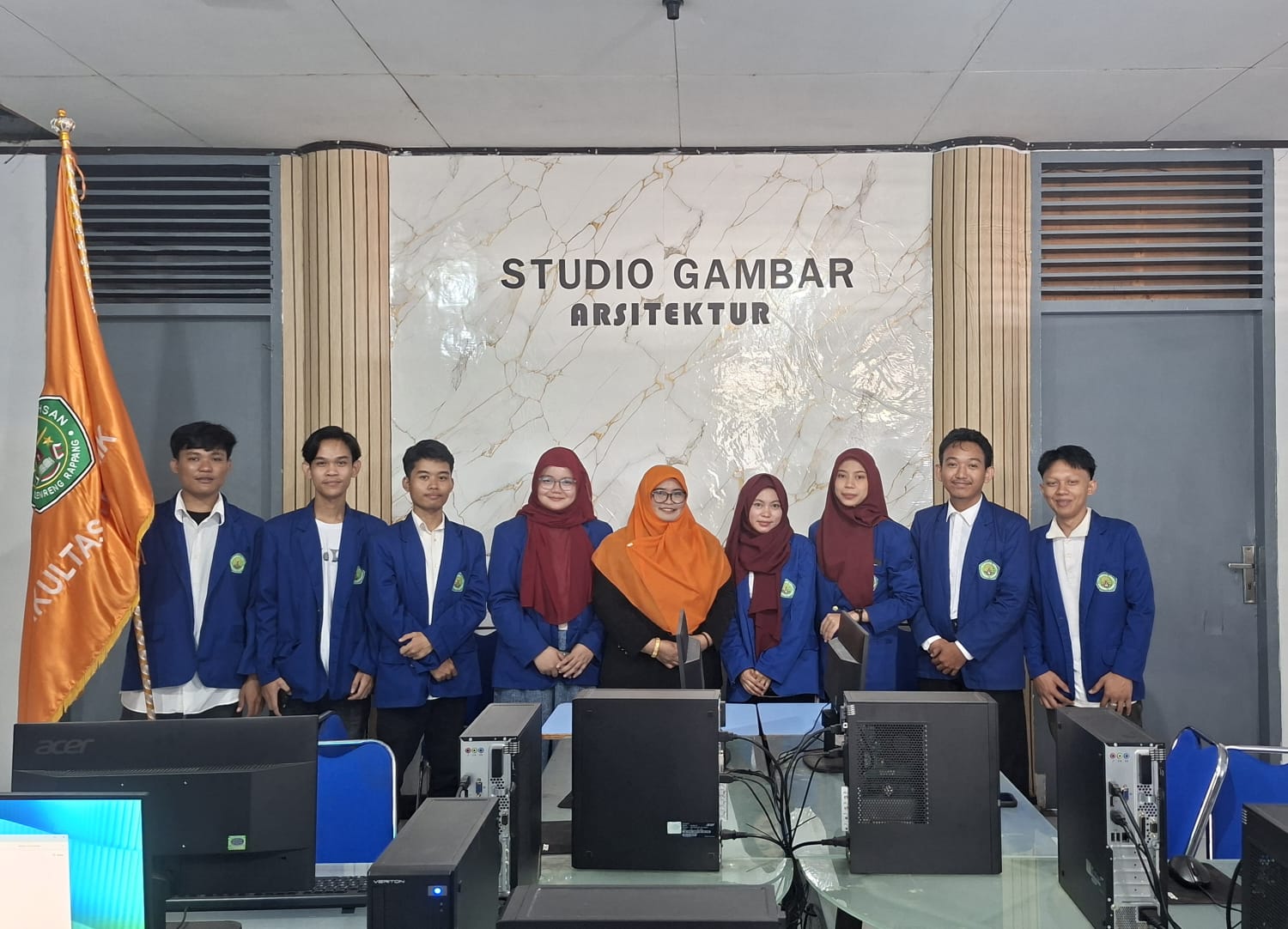Rektor Unisan Sidrap Resmikan Studio Gambar Jurusan Arsitektur, Dorong Pembelajaran Berbasis Kreativitas dan Inovasi