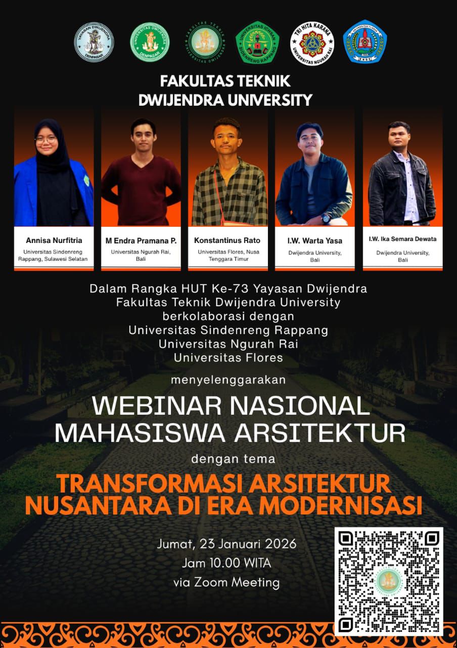 Mahasiswa Arsitektur Unisan Sidrap Jadi Pemateri Webinar Nasional Arsitektur