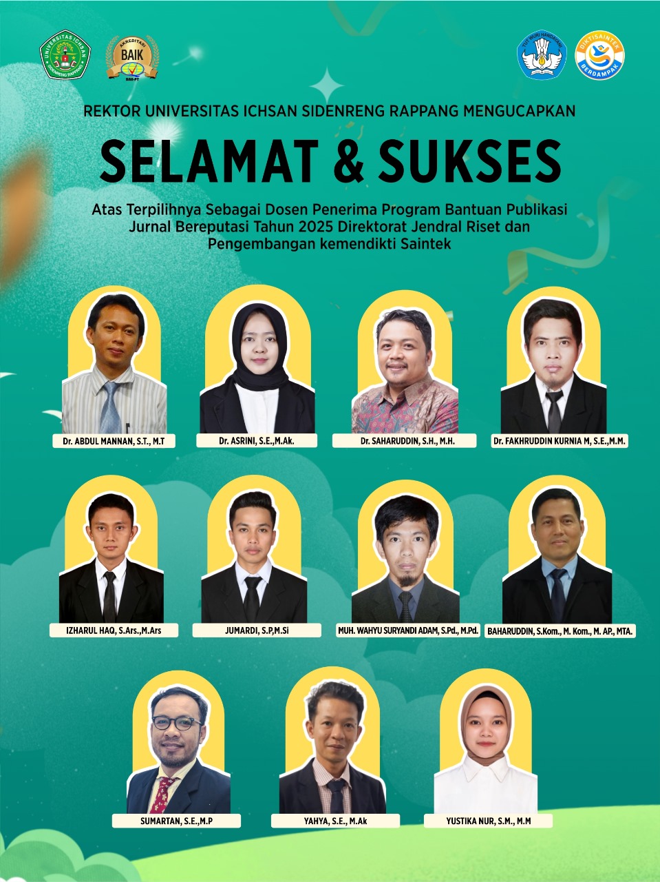 Berhasil Lolos Seleksi Nasional! Dosen Universitas Ichsan Sidrap Tembus Program Publikasi 2025